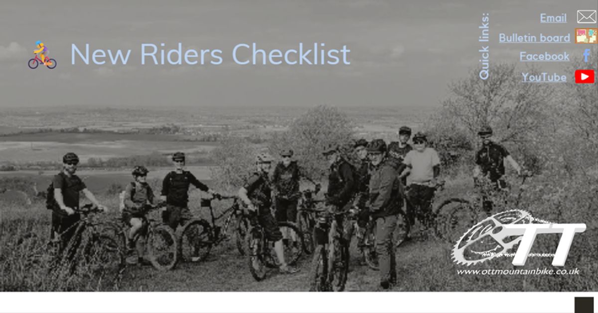 Daily Rider List OTT new riders checklist